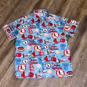 St. Louis Cardinals button up Hawaiian shirt XL